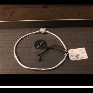 Pandora 9.1” silver charm bracelet